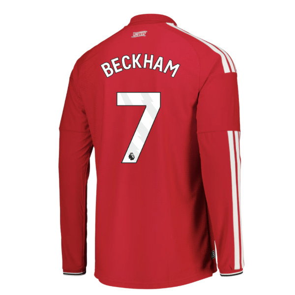 2026-2027 Man Utd Authentic Long Sleeve Home Shirt (Beckham 7)