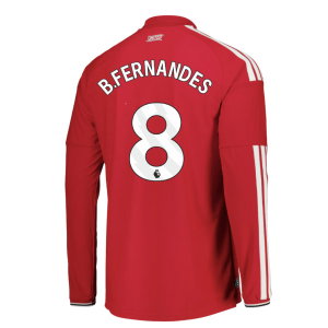 2026-2027 Man Utd Authentic Long Sleeve Home Shirt (B.Fernandes 8)