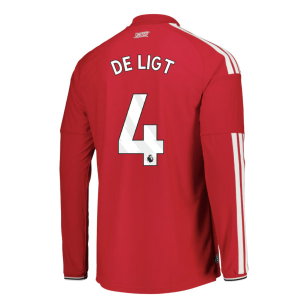 2026-2027 Man Utd Authentic Long Sleeve Home Shirt (De Ligt 4)