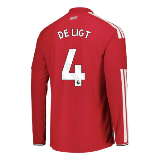 2026-2027 Man Utd Authentic Long Sleeve Home Shirt (De Ligt 4)