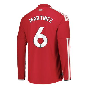 2026-2027 Man Utd Authentic Long Sleeve Home Shirt (Martinez 6)
