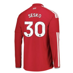 2026-2027 Man Utd Authentic Long Sleeve Home Shirt (Sesko 30)