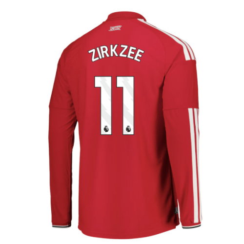 2026-2027 Man Utd Authentic Long Sleeve Home Shirt (Zirkzee 11)