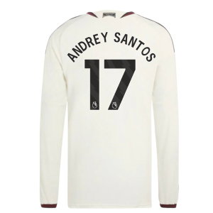 2026-2027 Man Utd Authentic Long Sleeve Third Shirt (Andrey Santos 17)