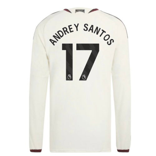 2026-2027 Man Utd Authentic Long Sleeve Third Shirt (Andrey Santos 17)