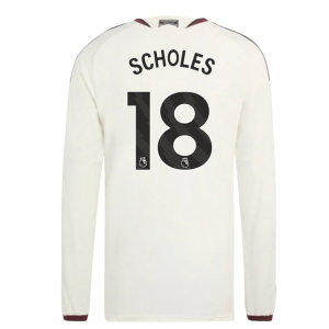 2026-2027 Man Utd Authentic Long Sleeve Third Shirt (Scholes 18)
