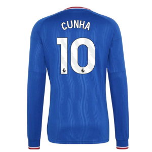 2026-2027 Man Utd Away Long Sleeve Shirt (Kids) (Cunha 10)