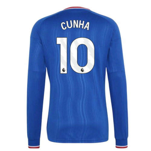 2026-2027 Man Utd Away Long Sleeve Shirt (Kids) (Cunha 10)