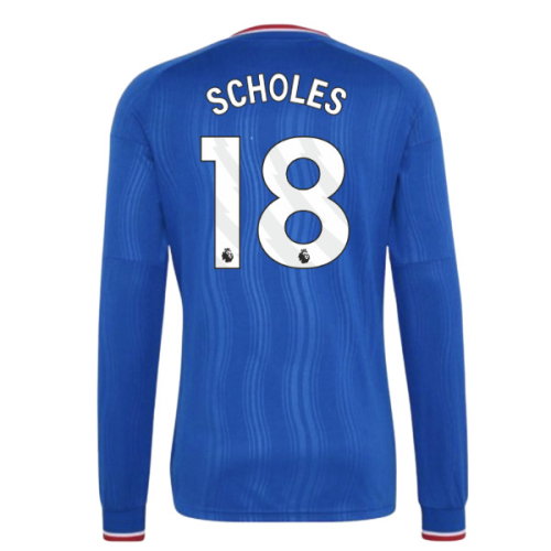 2026-2027 Man Utd Away Long Sleeve Shirt (Kids) (Scholes 18)