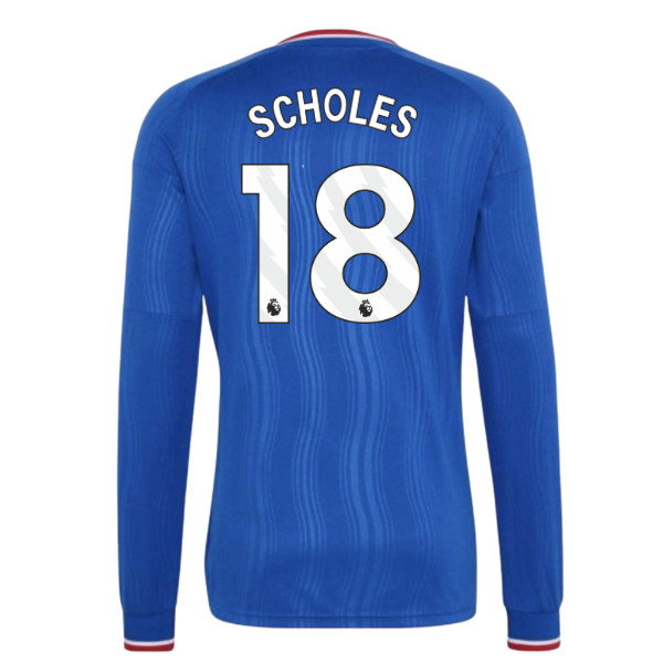 2026-2027 Man Utd Away Long Sleeve Shirt (Kids) (Scholes 18)