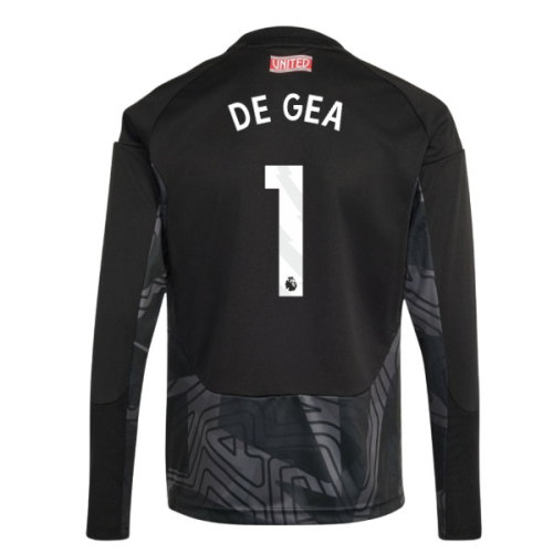 2026-2027 Man Utd Home Goalkeeper Shirt (Black) - Kids (De Gea 1)