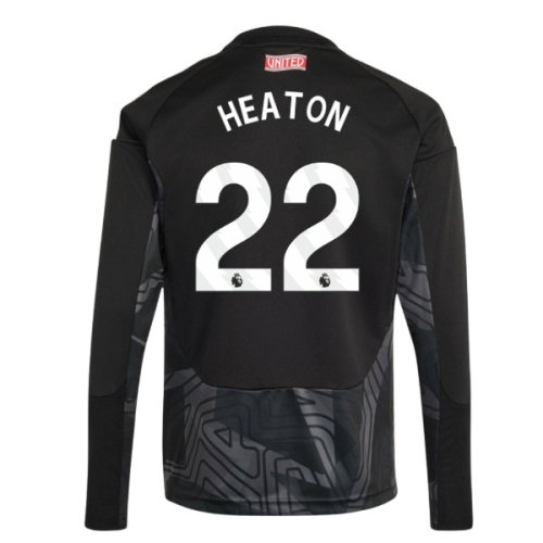 2026-2027 Man Utd Home Goalkeeper Shirt (Black) - Kids (Heaton 22)
