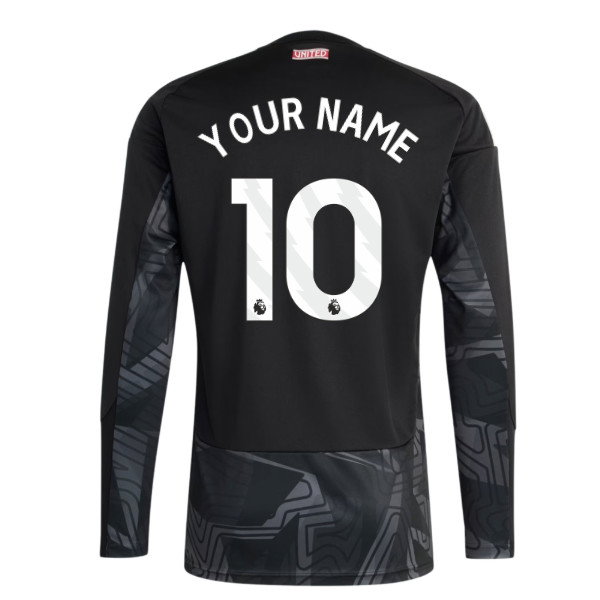 2026-2027 Man Utd Home Goalkeeper Shirt (Black) (Your Name)