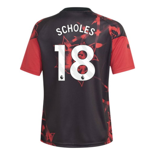 2026-2027 Man Utd Home Pre-Match Shirt (Red) - Kids (Scholes 18)