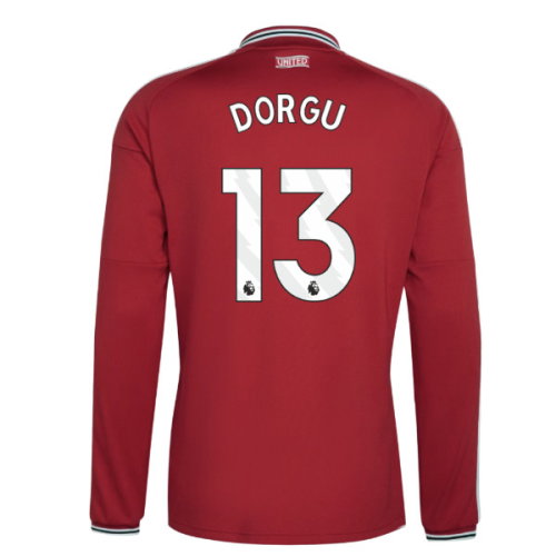 2026-2027 Man Utd Long Sleeve Home Shirt (Dorgu 13)