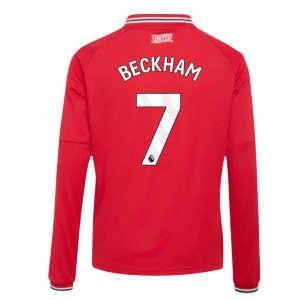 2026-2027 Man Utd Long Sleeve Home Shirt (Kids) (Beckham 7)