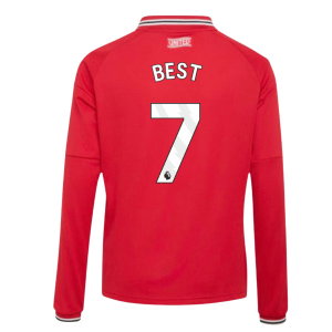 2026-2027 Man Utd Long Sleeve Home Shirt (Kids) (Best 7)