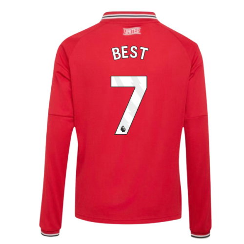 2026-2027 Man Utd Long Sleeve Home Shirt (Kids) (Best 7)