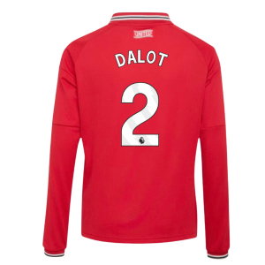 2026-2027 Man Utd Long Sleeve Home Shirt (Kids) (Dalot 2)