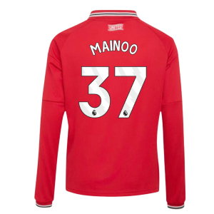 2026-2027 Man Utd Long Sleeve Home Shirt (Kids) (Mainoo 37)