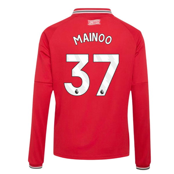 2026-2027 Man Utd Long Sleeve Home Shirt (Kids) (Mainoo 37)