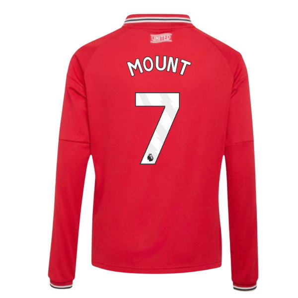 2026-2027 Man Utd Long Sleeve Home Shirt (Kids) (Mount 7)