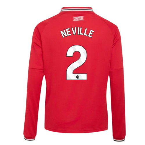 2026-2027 Man Utd Long Sleeve Home Shirt (Kids) (Neville 2)