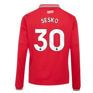 2026-2027 Man Utd Long Sleeve Home Shirt (Kids) (Sesko 30)