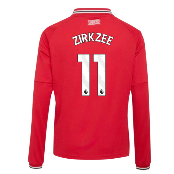 2026-2027 Man Utd Long Sleeve Home Shirt (Kids) (Zirkzee 11)