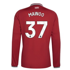 2026-2027 Man Utd Long Sleeve Home Shirt (Mainoo 37)