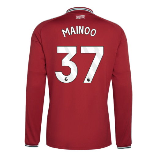 2026-2027 Man Utd Long Sleeve Home Shirt (Mainoo 37)