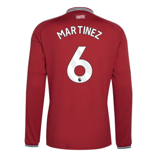 2026-2027 Man Utd Long Sleeve Home Shirt (Martinez 6)