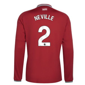 2026-2027 Man Utd Long Sleeve Home Shirt (Neville 2)