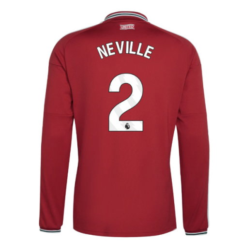 2026-2027 Man Utd Long Sleeve Home Shirt (Neville 2)