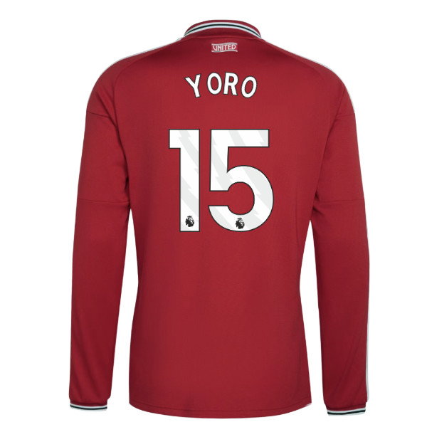 2026-2027 Man Utd Long Sleeve Home Shirt (Yoro 15)