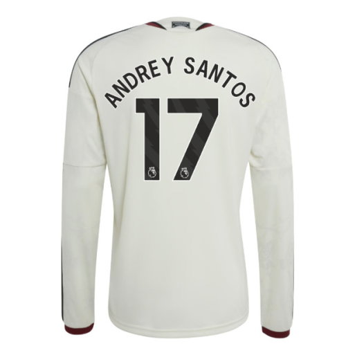 2026-2027 Man Utd Long Sleeve Third Shirt (Andrey Santos 17)