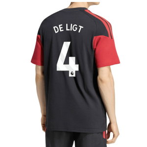 2026-2027 Man Utd Tiro Training Tee (Black) (De Ligt 4)