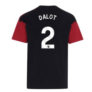 2026-2027 Man Utd Tiro Training Tee (Black) - Kids (Dalot 2)