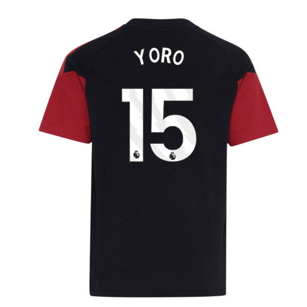 2026-2027 Man Utd Tiro Training Tee (Black) - Kids (Yoro 15)