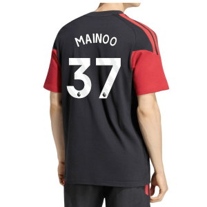 2026-2027 Man Utd Tiro Training Tee (Black) (Mainoo 37)