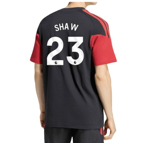 2026-2027 Man Utd Tiro Training Tee (Black) (Shaw 23)