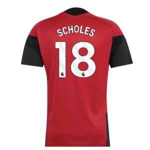 2026-2027 Man Utd Training Jersey (Red) (Scholes 18)