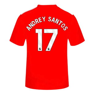 2026-2027 Manchester United Home FAN Shirt (Kids) (Andrey Santos 17)