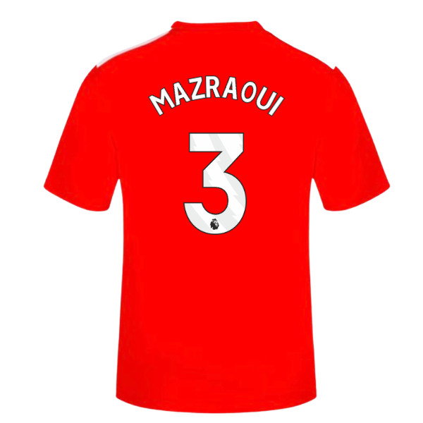 2026-2027 Manchester United Home FAN Shirt (Kids) (Mazraoui 3)