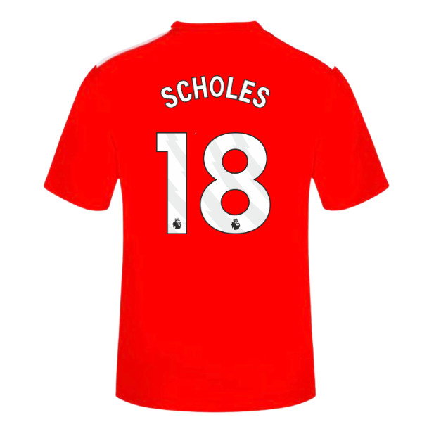 2026-2027 Manchester United Home FAN Shirt (Kids) (Scholes 18)