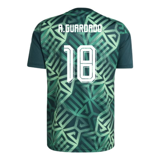 2026-2027 Mexico Home Pre-Match Shirt (Aurora Ivy) (A.Guardado 18)