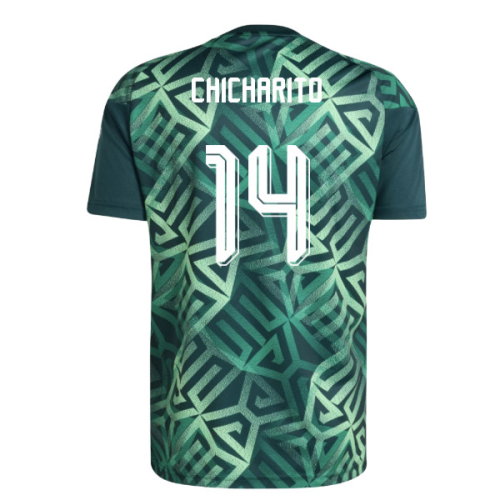 2026-2027 Mexico Home Pre-Match Shirt (Aurora Ivy) (Chicharito 14)