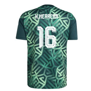 2026-2027 Mexico Home Pre-Match Shirt (Aurora Ivy) (H.Herrera 16)