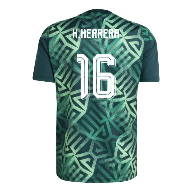 2026-2027 Mexico Home Pre-Match Shirt (Aurora Ivy) (H.Herrera 16)