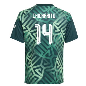 2026-2027 Mexico Home Pre-Match Shirt (Aurora Ivy) - Kids (Chicharito 14)